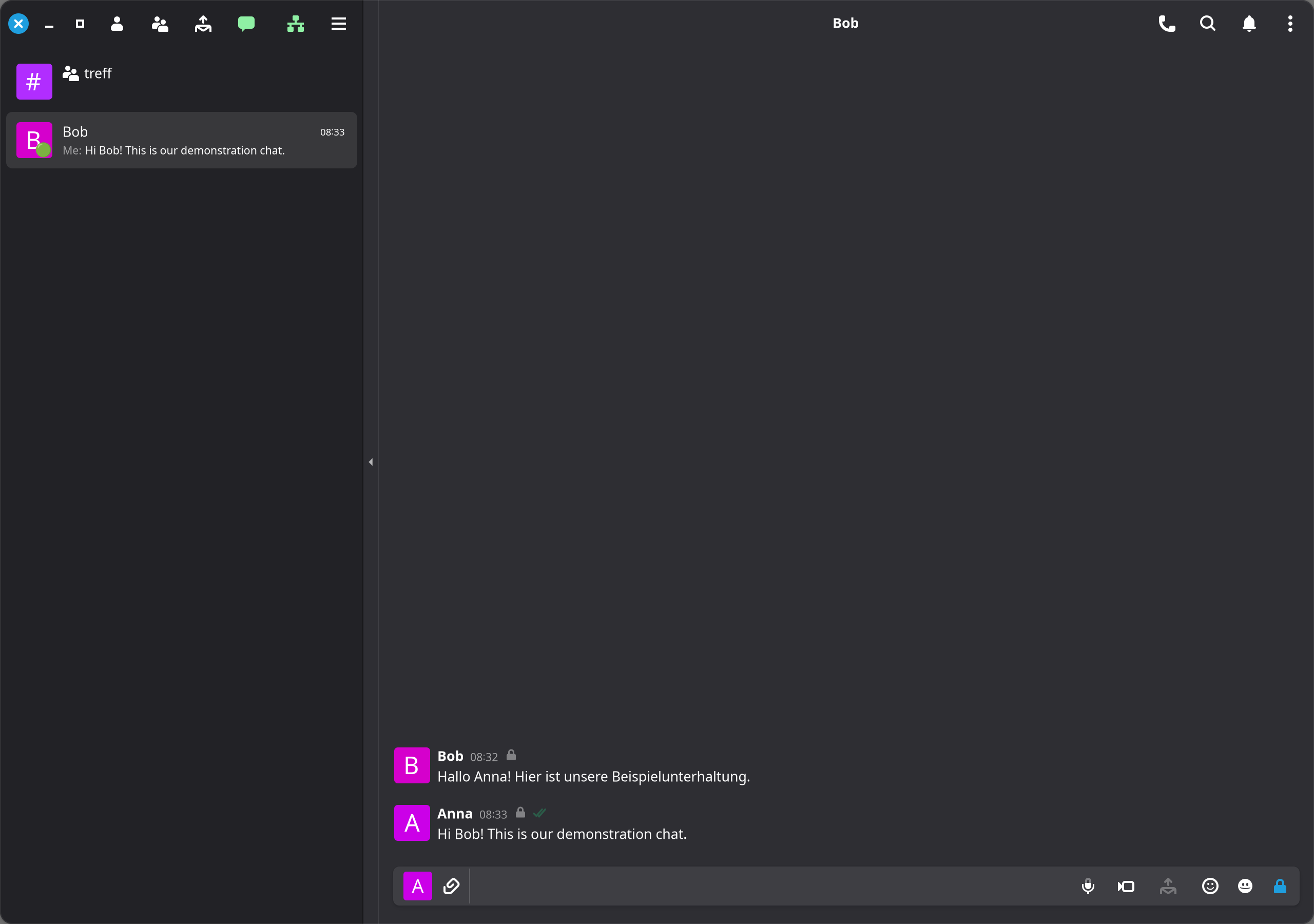 Use the person icon to reach Add Contact.
