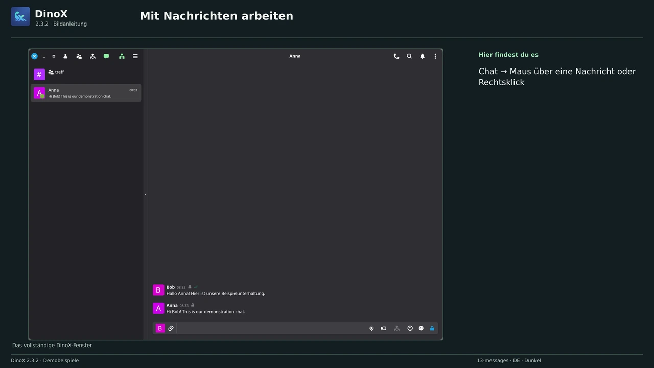 Mit Nachrichten arbeiten